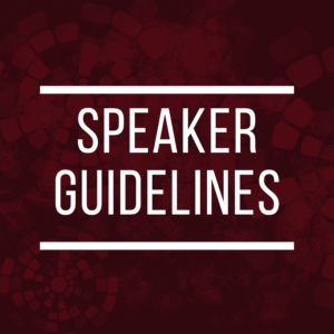Speaker Guidelines